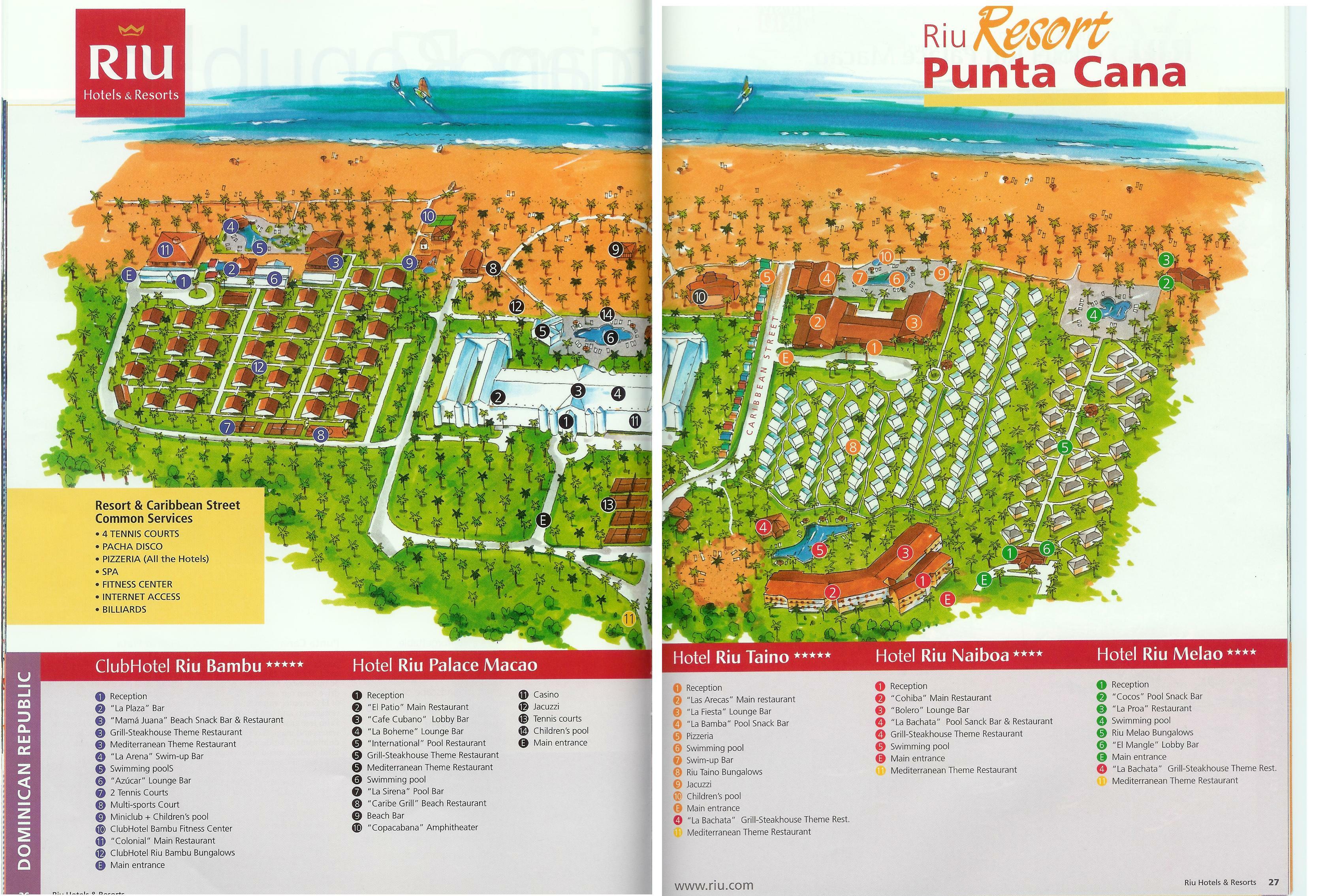 Riu punta cana resort map